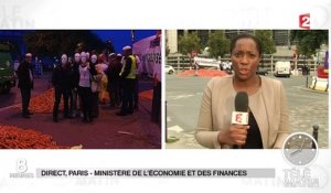 Les buralistes en colère manifestent à Bercy