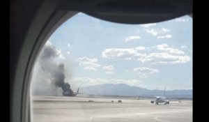 Un avion prend feu à l’aéroport de Las Vegas