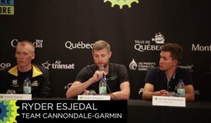 GP de Québec / Montréal 2015 - Avec Kwiatkowski, Hesjedal et Bardet face à la presse !