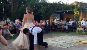 Une illusion pour la danse d'ouverture d'un mariage