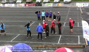 Mène 1, Finale du France Quadrettes Vétérans, Sport Boules, Objat 2015