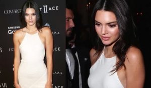 Kendall Jenner dévoile son piercing à la poitrine dans une robe transparente