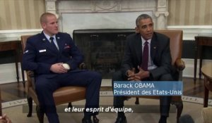 Obama reçoit les trois héros du Thalys à la Maison Blanche