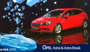 Opel Astra et Astra break en direct du salon de Francfort 2015