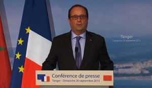 Conférence de presse de M. le Président de la République dans l’amphithéâtre de Tanger MED