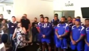 L'hommage émouvant des Samoa à Joost van der Westhuizen