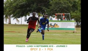 ‪#TournoidesTalentsdesLagunes‬ ‪#Foot225‬ ‪#IvoireAcadémie‬ - Résumé - Journée 3 - EFCY vs FCA (2-1) - Septembre 2015
