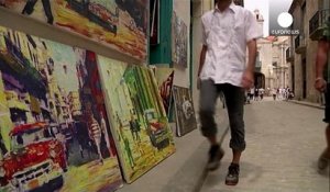 Deux artistes américains peignent Cuba