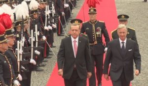 Le roi Philippe reçoit Recep Tayyip Erdogan au palais royal