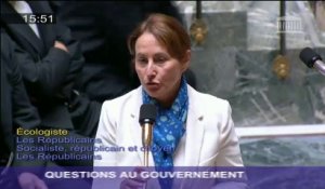 Intempéries : S. Royal répond à une question au gouvernement