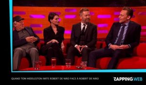 Quand Tom Hiddleston imite Robert De Niro face à Robert De Niro