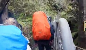 Des Français filment l'effondrement du pont qu'ils traversent en Nouvelle-Zélande !