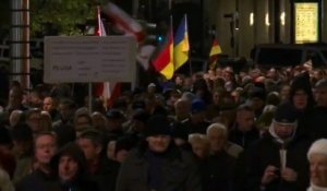 Allemagne: les populistes de Pegida manifestent contre l'afflux de réfugiés à Dresde