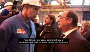 Air France : Un représentant CGT refuse de serrer la main de Hollande