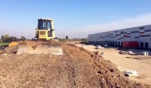 Le futur centre logistique régional de Decathlon à Lompret