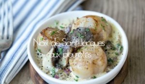 La recette : noix de Saint-Jacques aux pleurotes