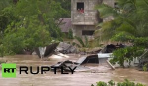 Les Philippins face aux conséquences du puissant typhon Koppu