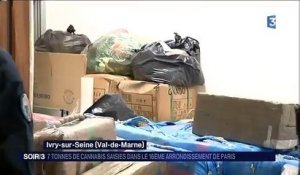 Sept tonnes de cannabis saisies à Paris