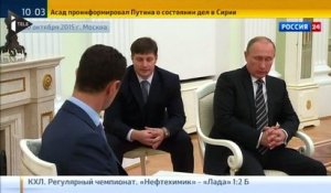 Bachar al-Assad et Vladimir Poutine affichent leur unité à Moscou