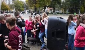 Flash mob des étudiants sage-femme
