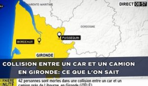 Collision entre un car et un camion en Gironde: Ce que l'on sait