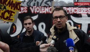 Pont-de-Buis (29). 400 manifestants "contre les armes de la police"