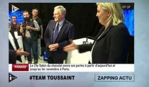 Marine Le Pen à Xavier Bertrand : "C'est pas la peine de m'écraser la main !"