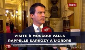 Visite à Moscou: Valls rappelle Sarkozy à l'ordre