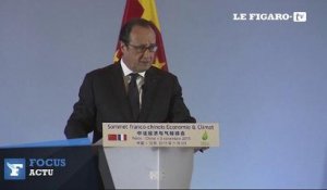 En Chine, François Hollande plaide pour une baisse du réchauffement climatique