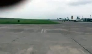 L'atterrissage d'un avion sans roues avant