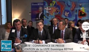 SETE - 2015 - REGIONALES 2015 - La liste REYNIE dévoilée dans son intégralité à SETE avec le soutien des maires Héraultais