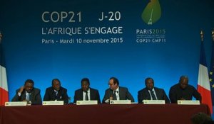 Conférence de presse avec les chefs d’Etat et de Gouvernement africains dans le cadre de la COP 21