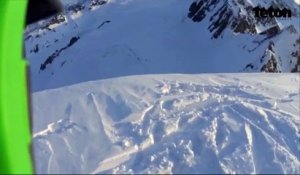 Il chute et dégringole une pente de 500 mètres en ski