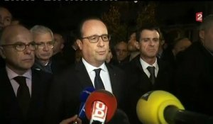 Hollande près du Bataclan : "Nous allons mener le combat, il sera impitoyable" face aux terroristes