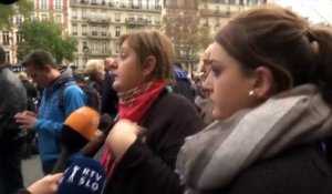 Attentats de Paris: la compassion des Parisiens