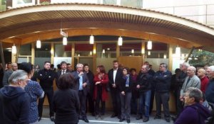 Attentats de Paris - Mot du maire Renzo Sulli avant la minute de silence