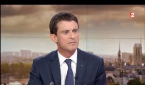 Manuel Valls au 20h de France 2