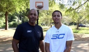 Stephen Curry contre son papa pour un petit challenge en Basket-ball