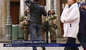 Bruxelles ville morte, alerte maximale maintenue pour lundi