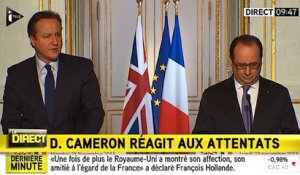 Cameron en français dans le texte : "Nous sommes solidaires avec vous"