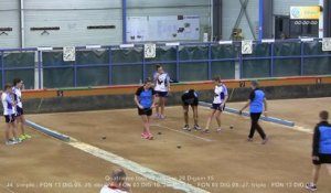 Un match qui se joue à l'ultime boule, Fontaine contre Digoin, Club Elite Féminin J4, Sport Boules, saison 2015-2016