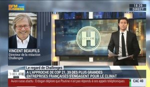 Le regard de Challenges: 39 grands groupes français se rallient à la lutte contre le réchauffement climatique - 26/11
