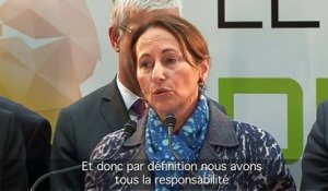 J - 1 avant la COP21 : Ségolène Royal encourage la mobilisation