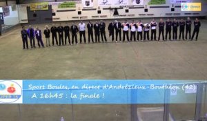 Présentation de la finale du Super 16 Masculin, Challamel contre Gobertier, Sport Boules, Andrézieux-Bouthéon 2015