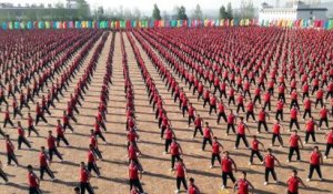 Démonstration de l'académie de Kung-Fu Shaolin