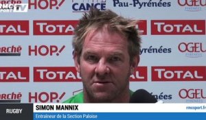 Pau - Racing 92 / Mannix : "Le Racing est une des meilleures équipes d'Europe"