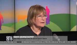 Marie-George Buffet fustige l’attitude "indigne" de la droite