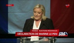 "Nous avons vocation à réaliser l'unité nationale dont le pays a besoin" M.Le Pen