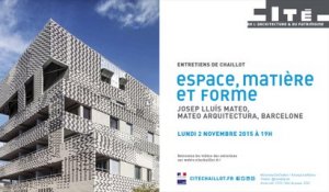 Espace, Matière et forme, Josep Lluís Mateo