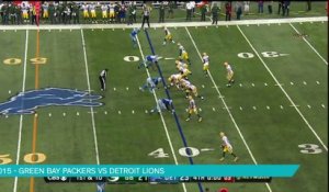 Passe ave maria Aaron Rodgers Green Bay Packers vs Detroit Lions 2015